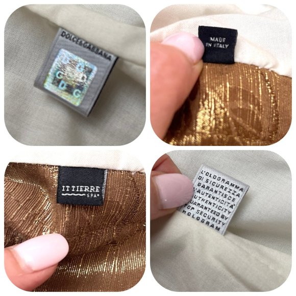 Auc Dolce Gabbana Gold Brocade Floral Coat IT 38 - Picture 9 of 16